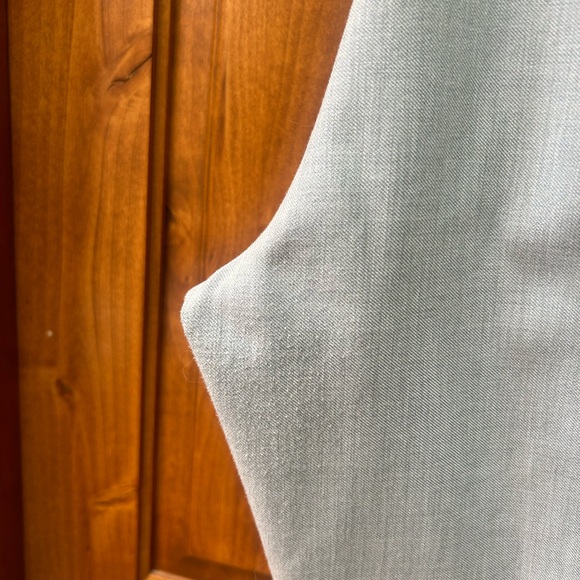 Ann Taylor high rise side zip ankle suit pant, curvy fit in light gray 16 - Picture 2 of 6